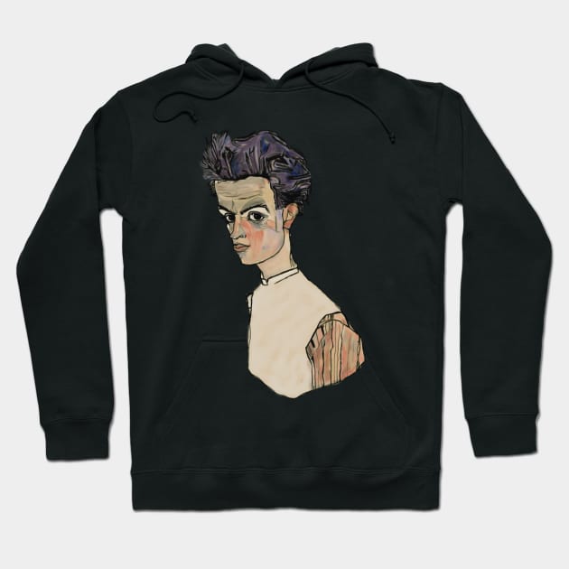 Egon (self-portrait) Hoodie by Soth Studio